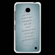 Coque Nokia Lumia 630 Gens attrayants Turquoise Citation Oscar Wilde