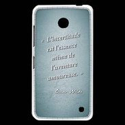 Coque Nokia Lumia 630 Incertitude Turquoise Citation Oscar Wilde