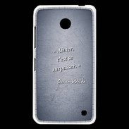 Coque Nokia Lumia 630 Aimer Bleu Citation Oscar Wilde