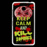 Coque Nokia Lumia 630 Keep Calm and Kill Zombies Noir