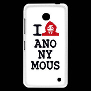 Coque Nokia Lumia 630 I love anonymous