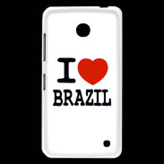 Coque Nokia Lumia 630 I love Brazil