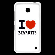 Coque Nokia Lumia 630 I love Biarritz