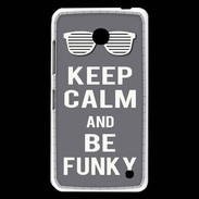 Coque Nokia Lumia 630 Keep Calm Funky Gris