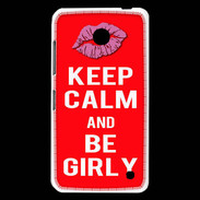 Coque Nokia Lumia 630 Keep calm Girly Rouge