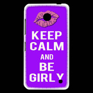 Coque Nokia Lumia 630 Keep Calm Girly Violet