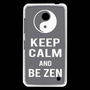 Coque Nokia Lumia 630 Keep Calm Be Zen Gris