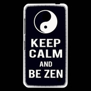Coque Nokia Lumia 630 Keep Calm Be Zen Noir