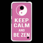 Coque Nokia Lumia 630 Keep Calm Be Zen Rose