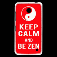 Coque Nokia Lumia 630 Keep Calm Be Zen Rouge