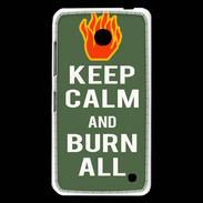 Coque Nokia Lumia 630 Keep Calm Burn Kaki