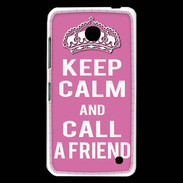 Coque Nokia Lumia 630 Keep Calm Call Rose