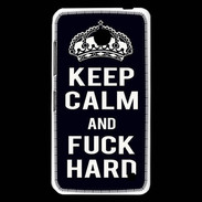Coque Nokia Lumia 630 Keep Calm Fuck hard Noir