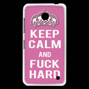 Coque Nokia Lumia 630 Keep Calm Fuck hard Rose