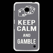 Coque Nokia Lumia 630 Keep Calm Gamble Gris