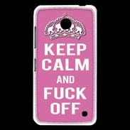 Coque Nokia Lumia 630 Keep Calm Fuck Off Rose