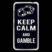 Coque Nokia Lumia 630 Keep Calm Gamble Noir
