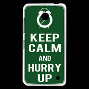 Coque Nokia Lumia 630 Keep Calm Hurry up Vert