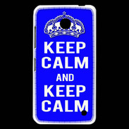 Coque Nokia Lumia 630 Keep Calm Bleu