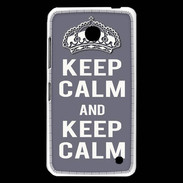 Coque Nokia Lumia 630 Keep Calm Gris
