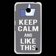 Coque Nokia Lumia 630 Keep Calm Like This Gris