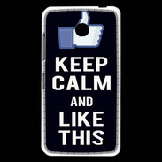 Coque Nokia Lumia 630 Keep Calm Like This Noir