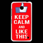 Coque Nokia Lumia 630 Keep Calm Like This Rouge