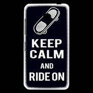 Coque Nokia Lumia 630 Keep Calm Ride on Noir