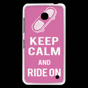 Coque Nokia Lumia 630 Keep Calm Ride on Rose