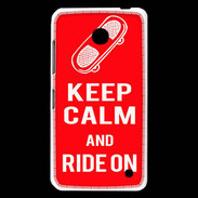 Coque Nokia Lumia 630 Keep Calm Ride on Rouge