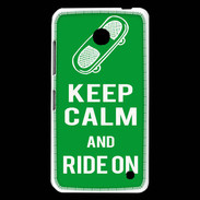 Coque Nokia Lumia 630 Keep Calm Ride on Vert