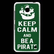 Coque Nokia Lumia 630 Keep Calm Be a Pirate Vert
