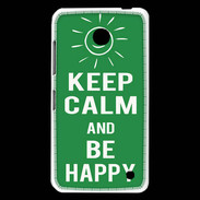 Coque Nokia Lumia 630 Keep Calm Be Happy Vert