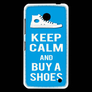 Coque Nokia Lumia 630 Keep Calm Buy Shoes Cyan 
