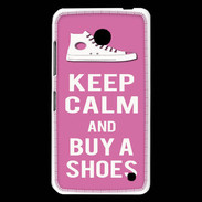 Coque Nokia Lumia 630 Keep Calm Buy Shoes Rose