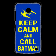 Coque Nokia Lumia 630 Keep Calm Batman Bleu