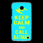 Coque Nokia Lumia 630 Keep Calm Batman Cyan