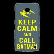 Coque Nokia Lumia 630 Keep Calm Call Batman Gris