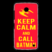 Coque Nokia Lumia 630 Keep Calm Call Batman Rouge