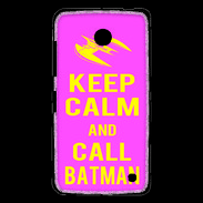 Coque Nokia Lumia 630 Keep Calm Call Batman Rose