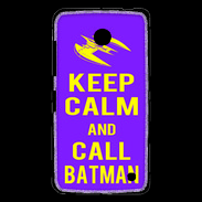 Coque Nokia Lumia 630 Keep Calm Call Batman Violet