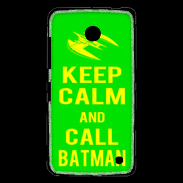 Coque Nokia Lumia 630 Keep Calm Call Batman Vert