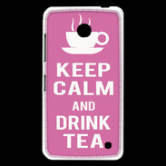Coque Nokia Lumia 630 Keep Calm Drink Tea Rose
