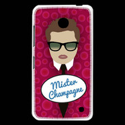 Coque Nokia Lumia 630 Mister Champagne Chatain