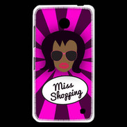 Coque Nokia Lumia 630 Miss Shopping Black