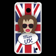 Coque Nokia Lumia 630 Miss UK Chatain