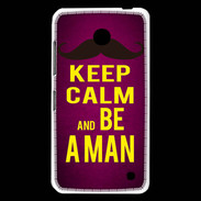 Coque Nokia Lumia 630 Keep Calm Be a Man Rose