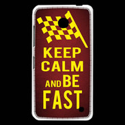 Coque Nokia Lumia 630 Keep Calm and Be Fast Rouge