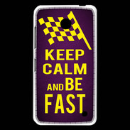 Coque Nokia Lumia 630 Keep Calm and Be Fast Violet