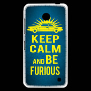 Coque Nokia Lumia 630 Keep Calm and Be Furious Bleu